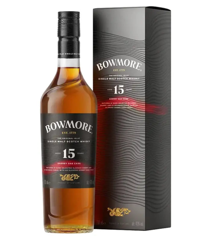 Bowmore 15 Year Sherry Oak Single Malt Scotch Whisky 700mL