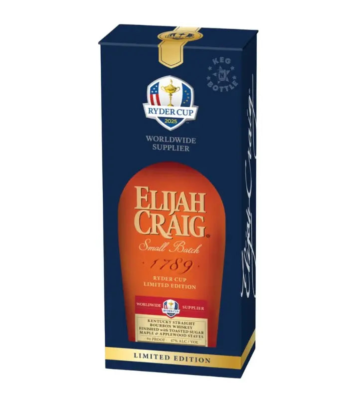 Elijah Craig Ryder Cup 2025 Edition Toasted Sugar Maple & Applewood Staves 750mL