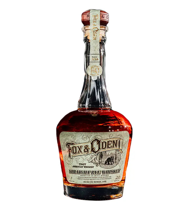 Fox & Oden Straight Rye Whiskey 750mL