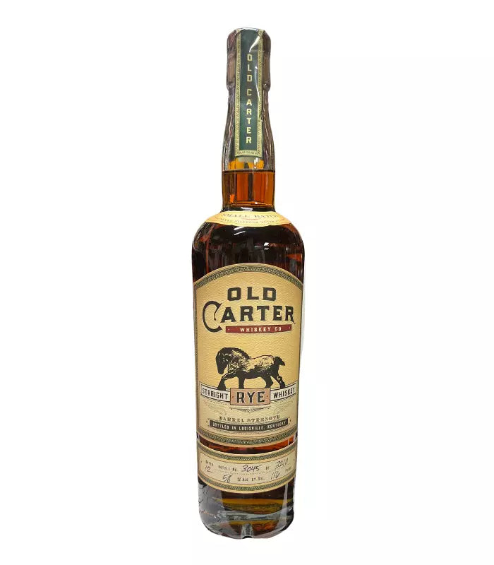 Old Carter Straight Rye Whiskey Batch 12 2023 Release