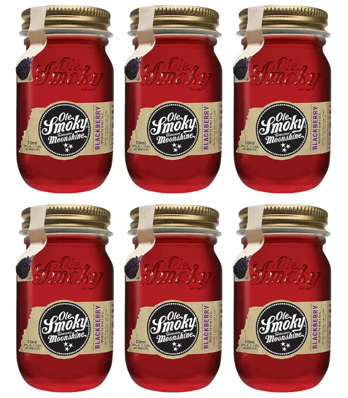 Ole Smoky Blackberry Moonshine Minis 6 x 50mL