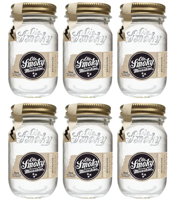 Ole Smoky White Lightning Moonshine Minis 6 x 50mL