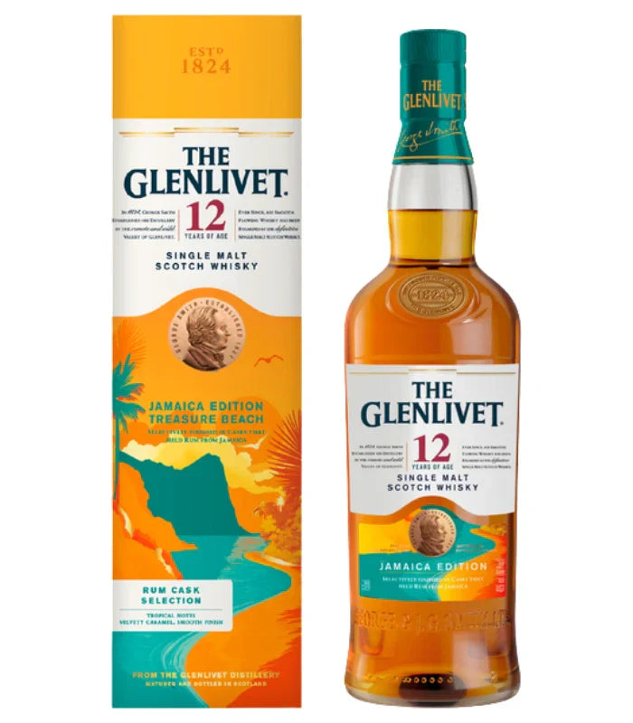The Glenlivet 12 Year Jamaica Edition Rum Cask Finish Scotch Whisky 750mL