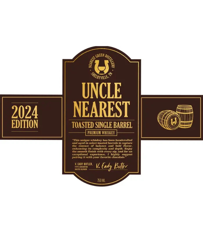 Uncle Nearest Toasted Single Barrel Tennessee Whiskey 750mL
