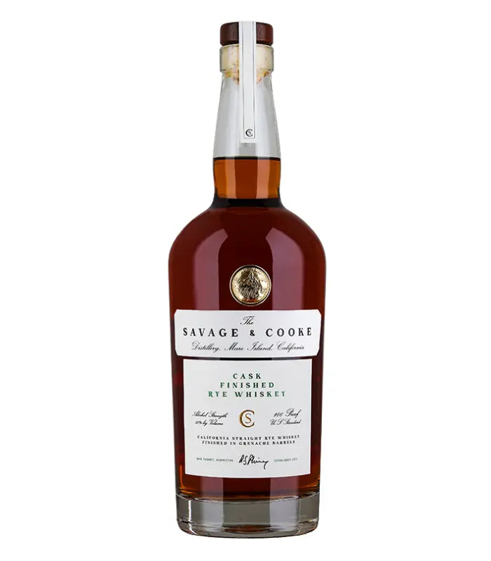 Savage & Cooke Grenache Cask Finished Rye Whiskey 750mL