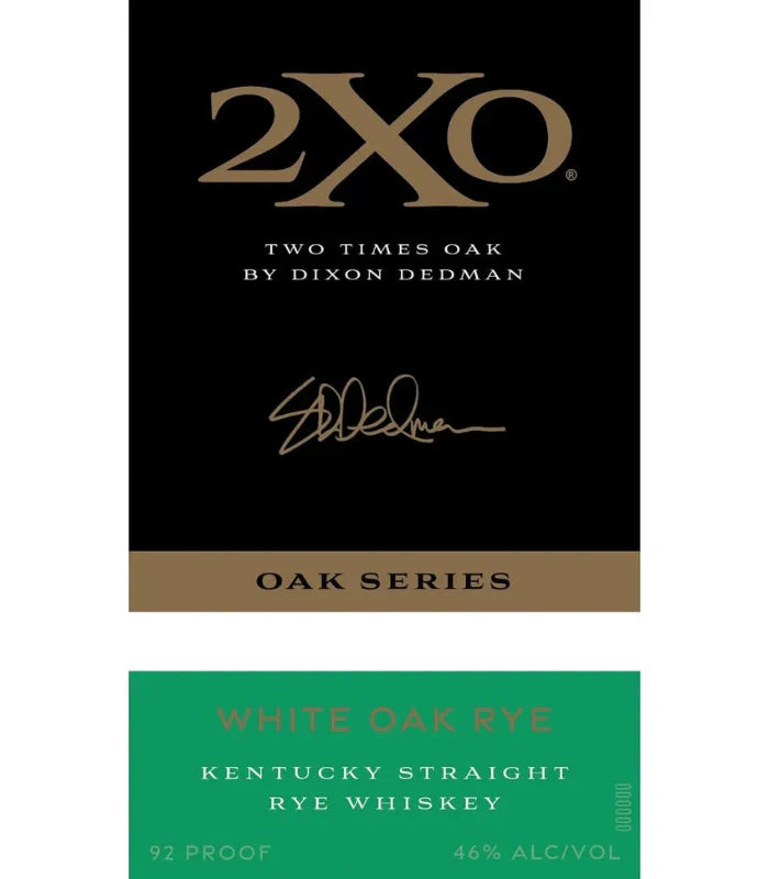 2XO White Oak Rye Straight Rye Whiskey 750mL