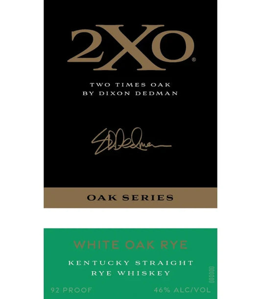 2XO White Oak Rye Straight Rye Whiskey 750mL