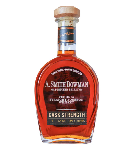 A. Smith Bowman Cask Strength 10 Year 139.7 Proof Batch 4 Virginia Straight Bourbon 750mL