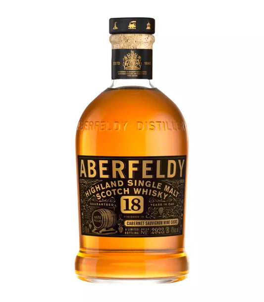 Aberfeldy 18 Year Old Finished in Cabernet Sauvignon Casks 2023 750mL