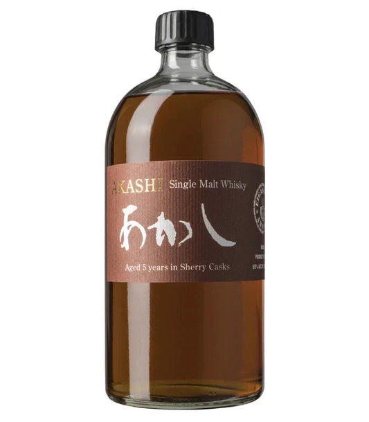 Akashi 5 Year Sherry Cask Aged Japanese Single Malt Whisky 750mL