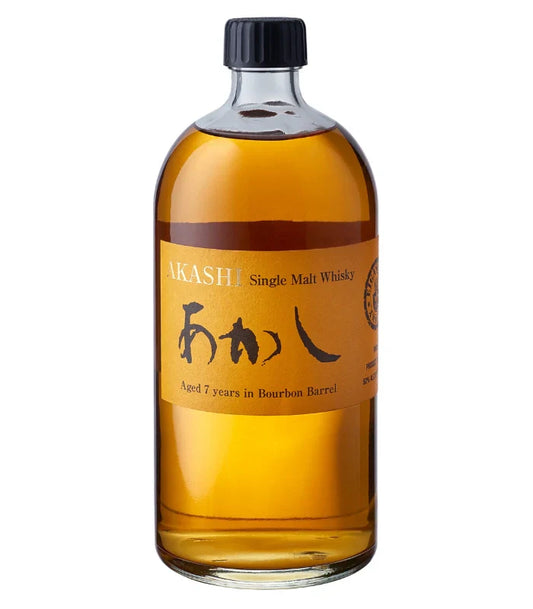 Akashi 7 Year Bourbon Barrel Aged Japanese Single Malt Whisky 750mL