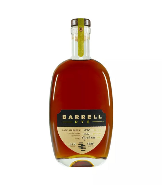 Barrell Cask Strength Rye Batch 004 750mL