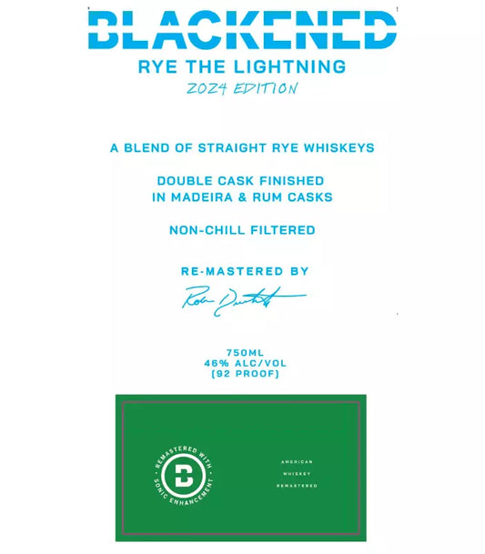 Blackened Rye The Lightening 2024 Edition 750mL