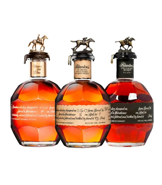 Blanton's Gold & Single Barrel & Black Edition Bourbon Bundle