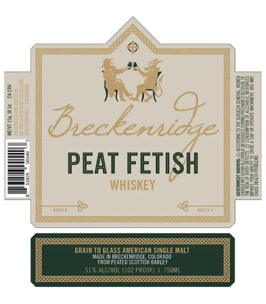 Breckenridge Peat Fetish American Single Malt Whiskey 750mL