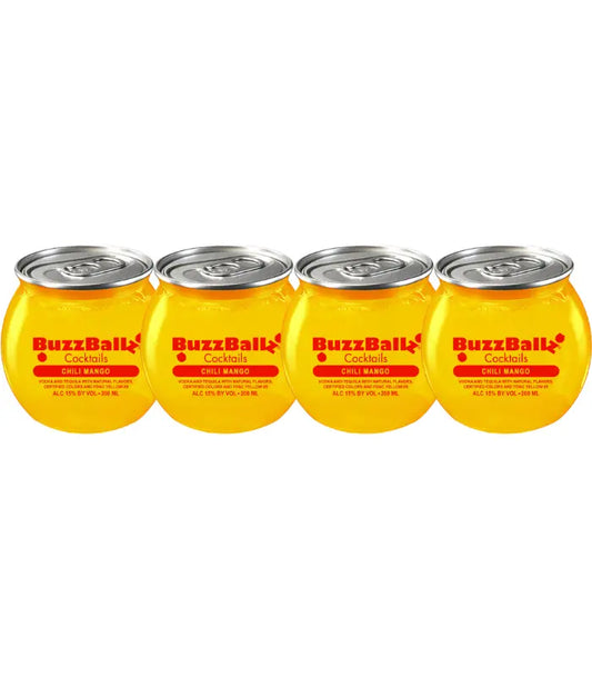 Buzzballz Chili Mango Pre-Mixed Cocktails 4-Pack
