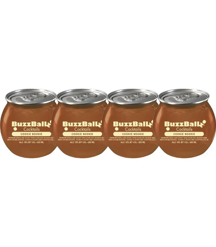 Buzzballz Cookie Nookie Pre-Mixed Cocktails 4-Pack