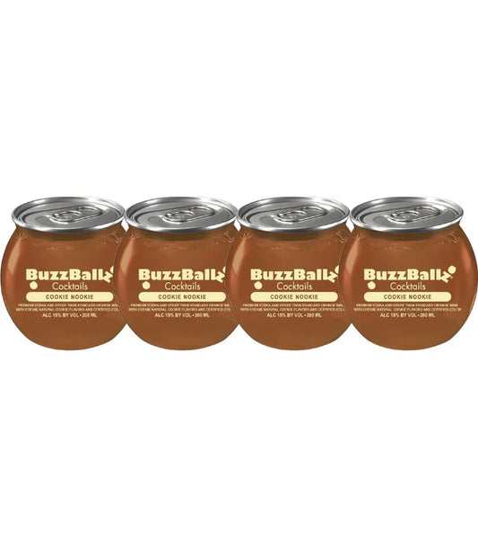 Buzzballz Cookie Nookie Pre-Mixed Cocktails 4-Pack