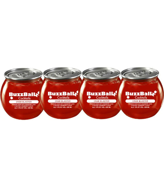 Buzzballz Cran Blaster Pre-Mixed Cocktails 4-Pack