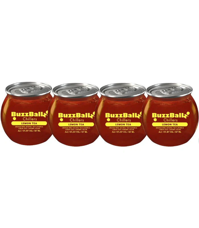 Buzzballz Lemon Tea Pre-Mixed Cocktails 4-Pack