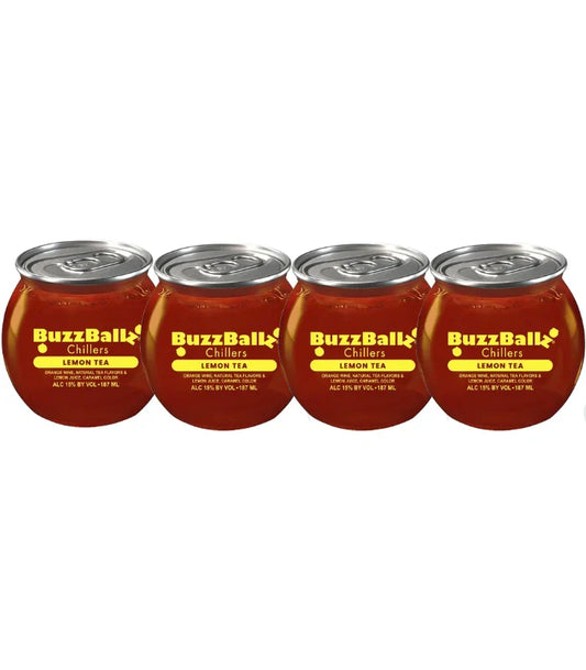 Buzzballz Lemon Tea Pre-Mixed Cocktails 4-Pack