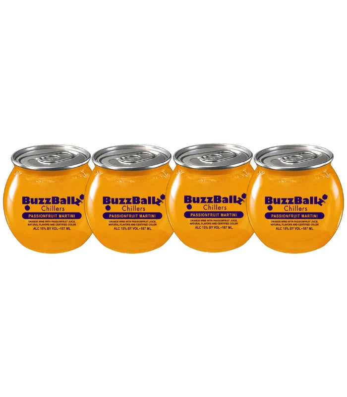 Buzzballz Passionfruit Martini Pre-Mixed Cocktails 4-Pack