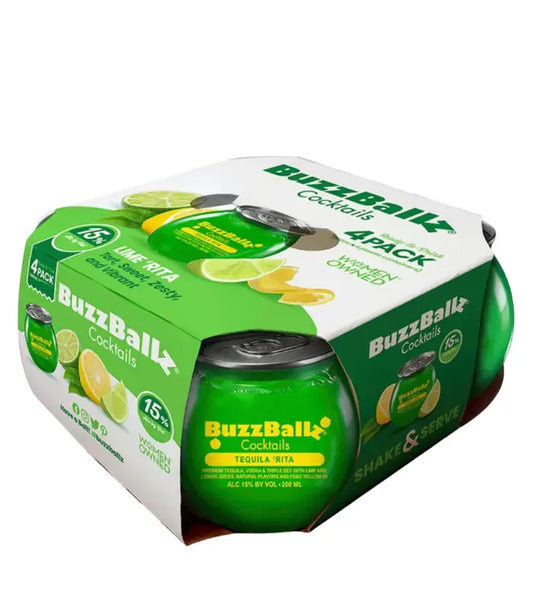 Buzzballz Tequila 'RIta Pre-Mixed Cocktails 4-Pack