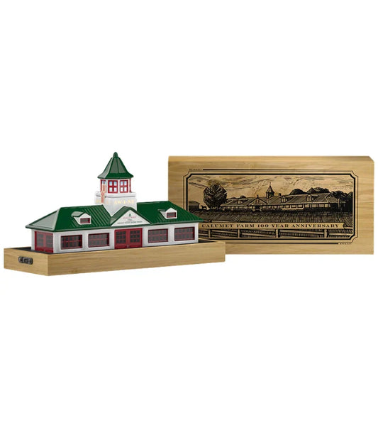 Calumet Farm Bourbon Ceramic Farm Decanter 100th Anniversary Release