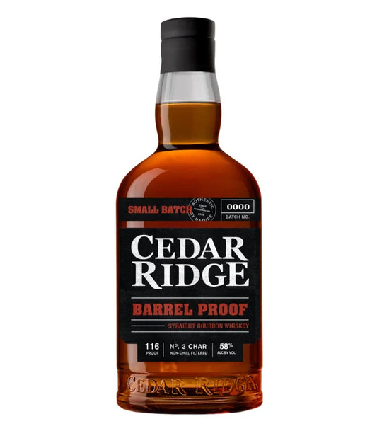 Cedar Ridge Barrel Proof Straight Bourbon Whiskey 750mL