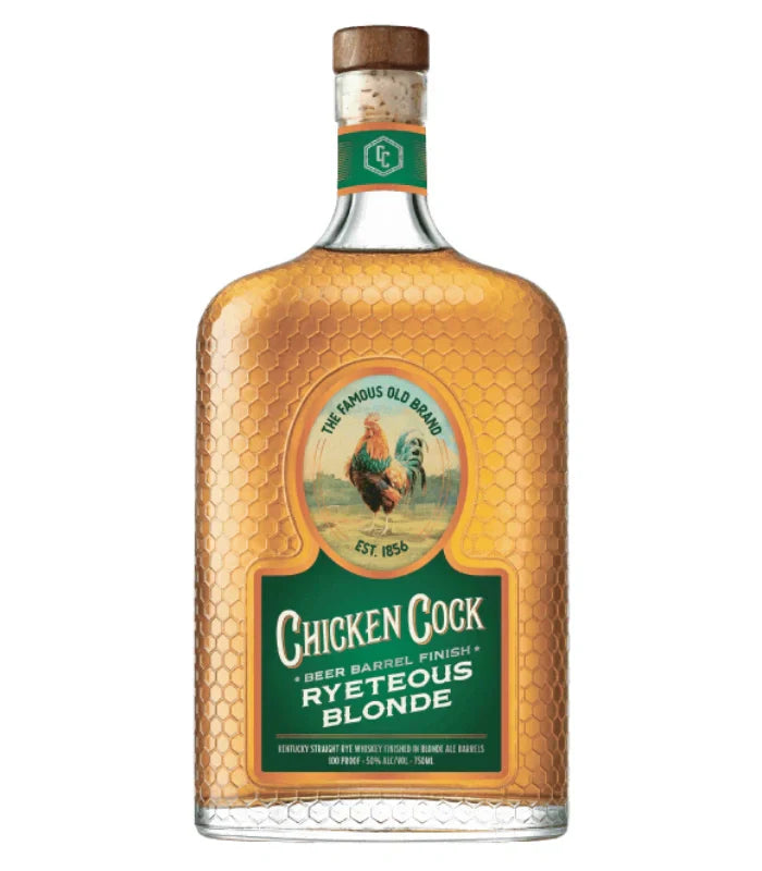 Chicken Cock Ryeteous Blonde Beer Barrel Finish Rye Whiskey 750mL
