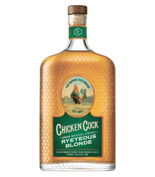 Chicken Cock Ryeteous Blonde Beer Barrel Finish Rye Whiskey 750mL