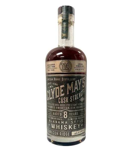 Clyde May's 8 Year Cask Strength Alabama Whiskey 114 Proof