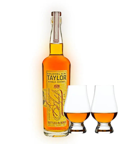 Colonel E.H. Taylor, Jr. Single Barrel Bourbon & Glencairn Set Bundle