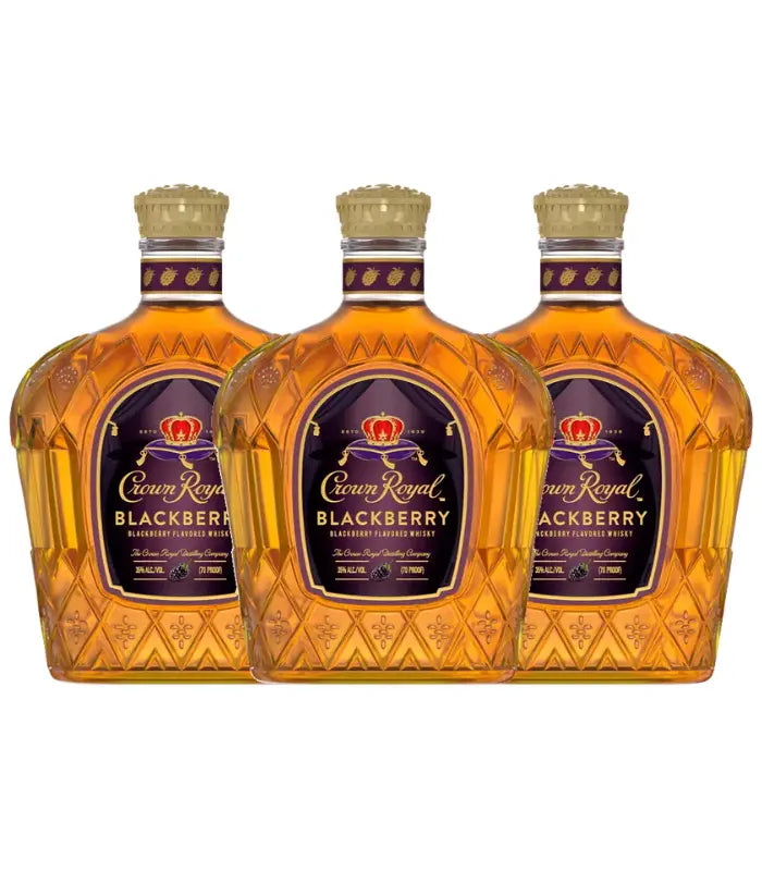 Crown Royal Blackberry 3-Pack Bundle