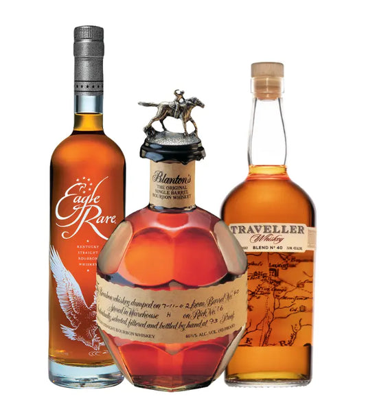 Eagle Rare | Blanton's Single Barrel | Traveller Whiskey Bundle