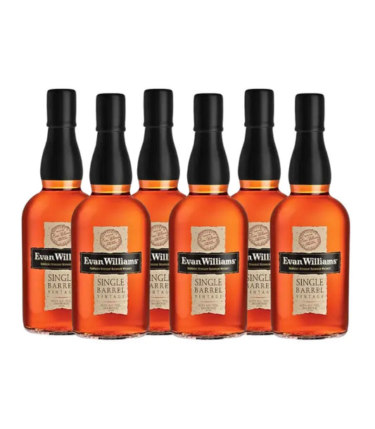 Evan Williams Single Barrel Vintage Bourbon 6-Pack Bundle
