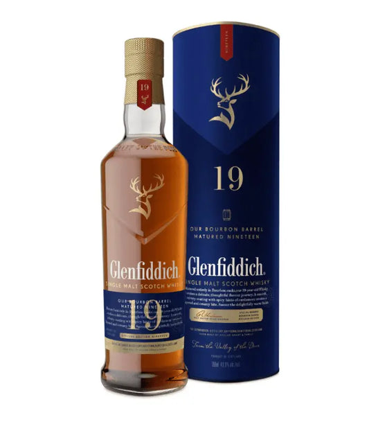 Glenfiddich 19 Year Old Bourbon Barrel Matured Single Malt Scotch Whisky 750mL