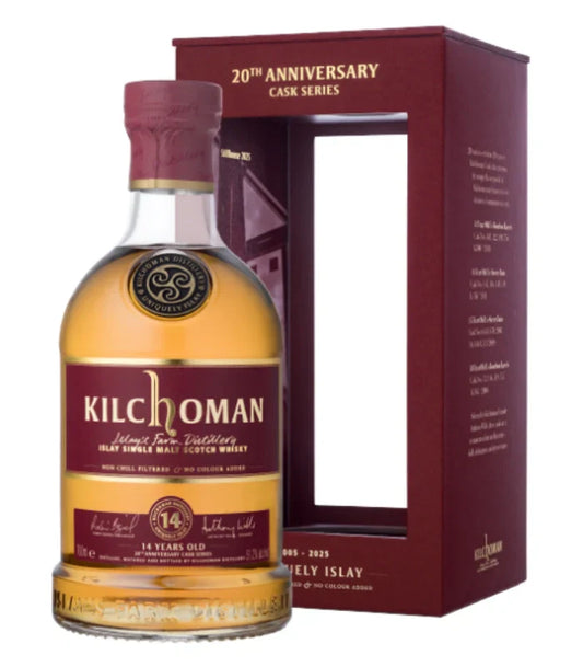 Kilchoman 14 Year Ex-Bourbon Barrel Scotch Whisky 20th Anniversary Cask Series