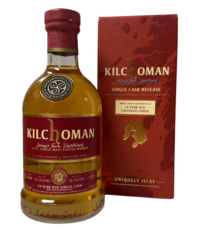 Kilchoman 14 Year Single Cask Calvados Finish Impex Cask Evolution Scotch 750mL