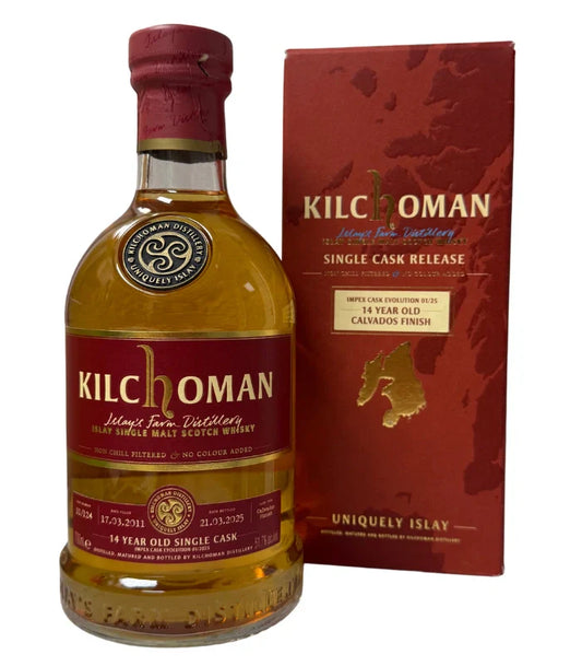 Kilchoman 14 Year Single Cask Calvados Finish Impex Cask Evolution Scotch 750mL