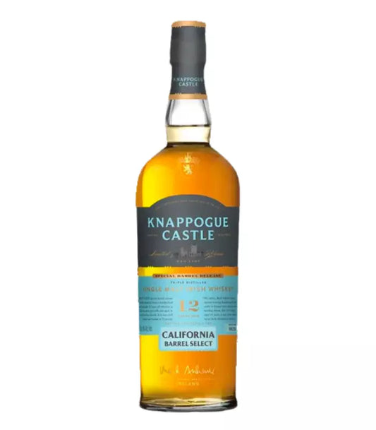 Knappogue Castle 12 Year Single Malt Irish Whiskey California Barrel Select