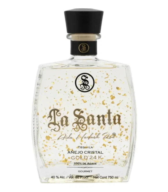 La Santa Tequila Anejo Cristal Gold 24K 750mL