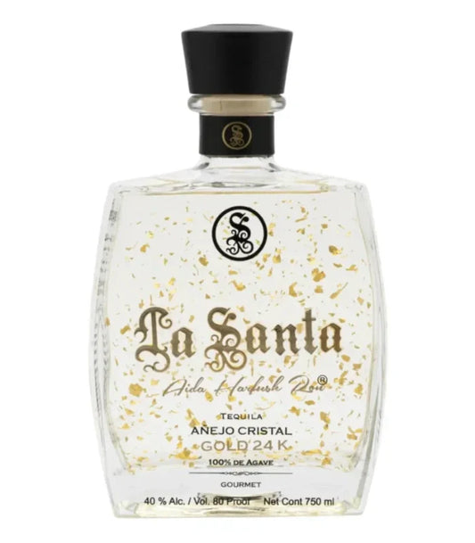 La Santa Tequila Anejo Cristal Gold 24K 750mL