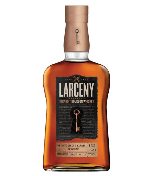 Larceny 8 Year Barrel Proof Bourbon "Barrel Bandit" The Barrel Tap Private Single Barrel 117.2 Proof