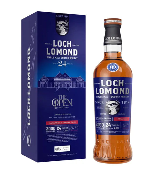 Loch Lomond 24 Year Old Single Malt Scotch Limited Edition The Open Course Collection 152nd Royal Troon