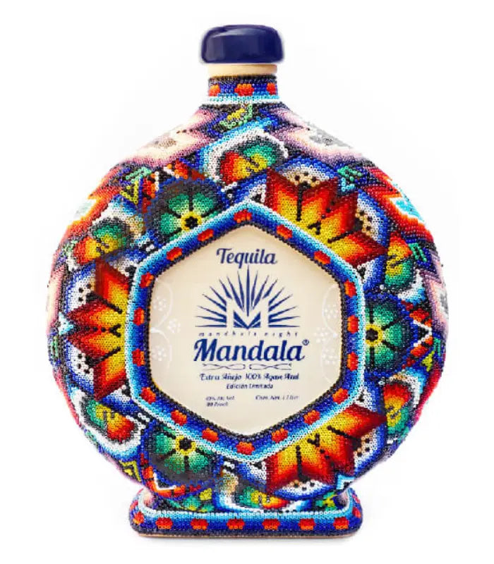 Mandala Tequila Extra Añejo Arte Huichol 1L