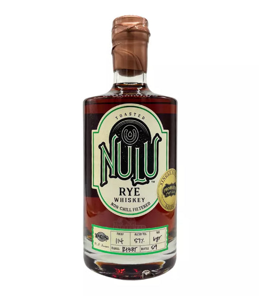 Nulu Toasted Barrel 'Prohibition Craft Spirits' Single Barrel Rye 114 Proof 750mL