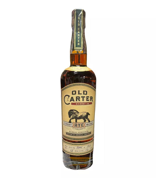 Old Carter Straight Rye Whiskey Batch 12 2023 Release