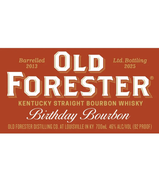 Old Forester 2025 Birthday Bourbon 700mL