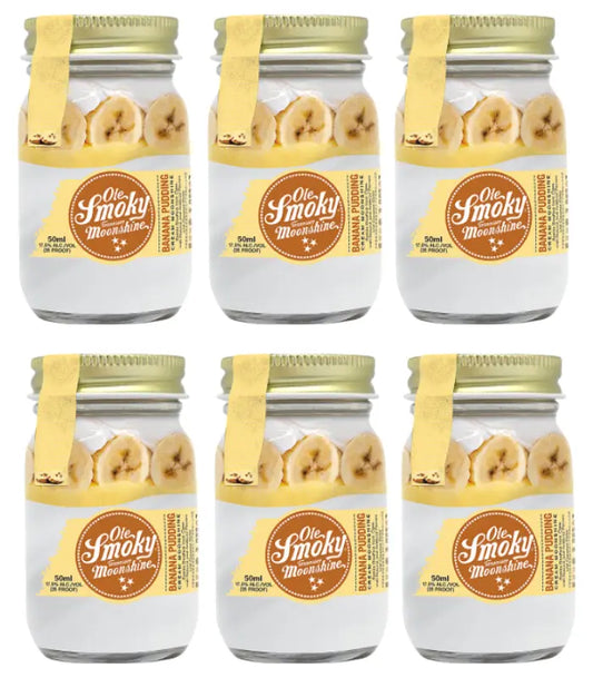 Ole Smoky Banana Pudding Cream Moonshine Minis 6 x 50mL